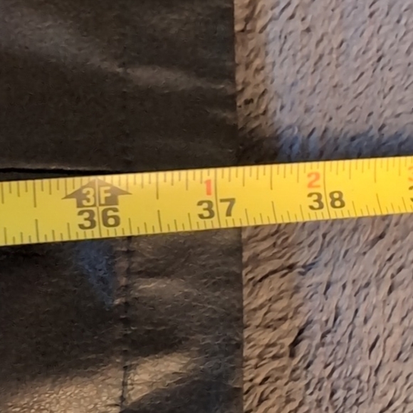 Laurence Roy| Black Faux Leather Sleeveless Midi Dress With Slit Distressed - Picture 9 of 15